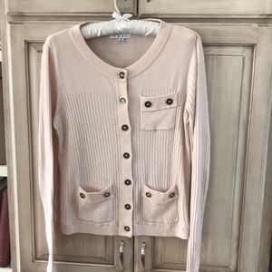 CAbi cardigan sz M euc cotton cashmere blend